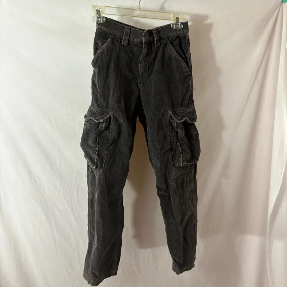 Vintage GAP Kids Dark Gray Cargo cordoroy Pants